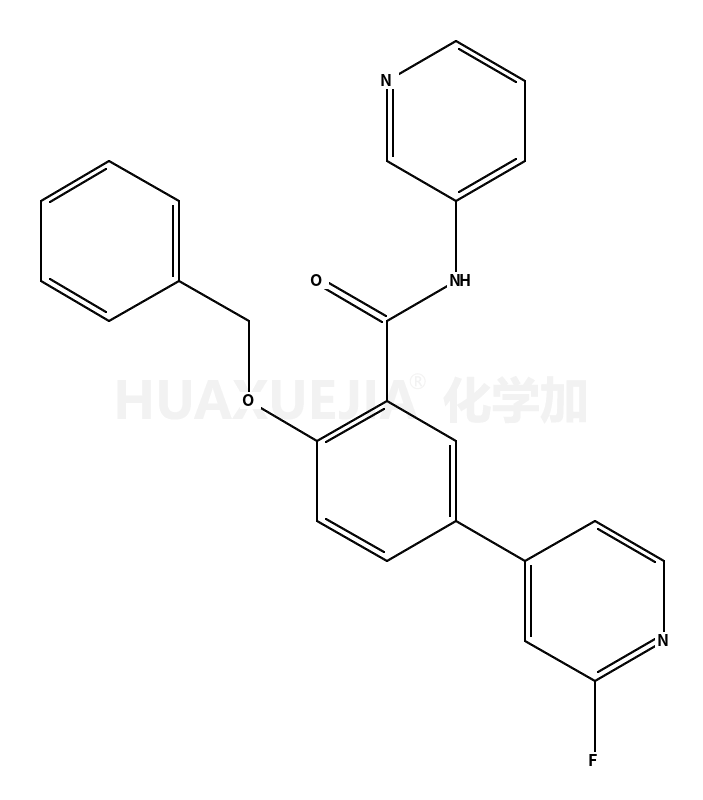 5-(2-fluoropyridin-4-yl)-2-phenylmethoxy-N-pyridin-3-ylbenzamide
