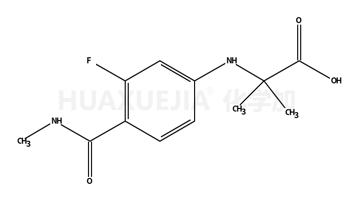 2-((3-Fluoro-4-(methylcarbamoyl)phenyl)amino)-2-methylpropanoic acid