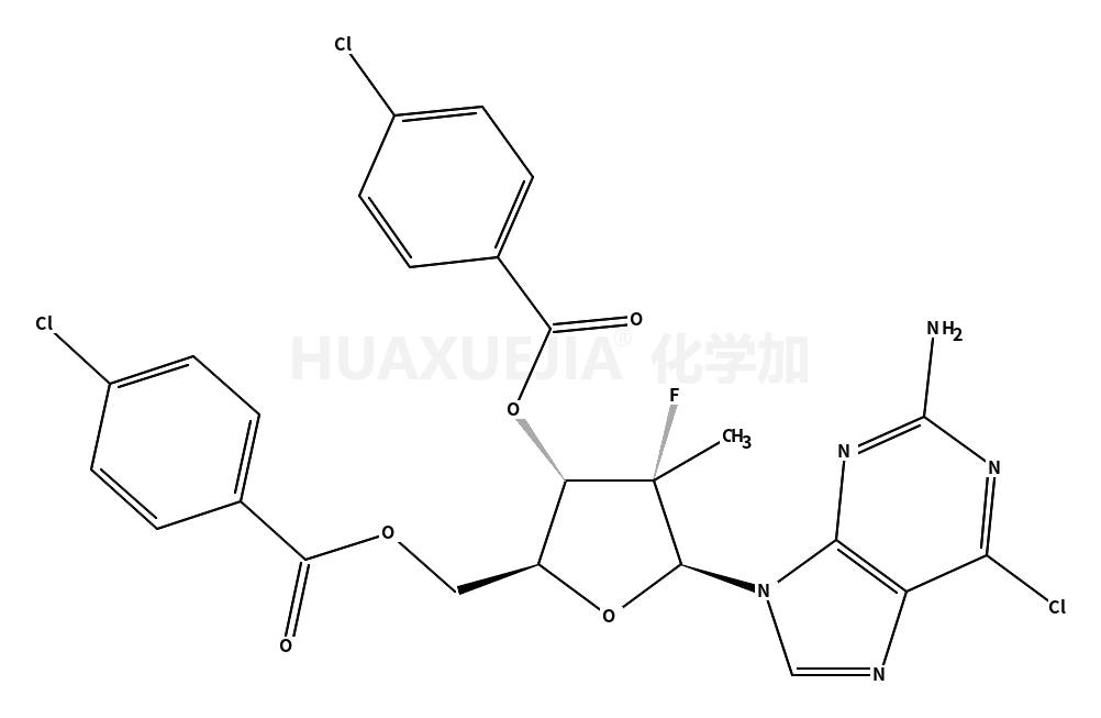 9-[(2R)-3,5-双-O-(4-氯苯甲酰基)-2-脱氧-2-氟-2-甲基-beta-D-赤式五呋喃糖基]-6-氯-9H-嘌呤-2-胺