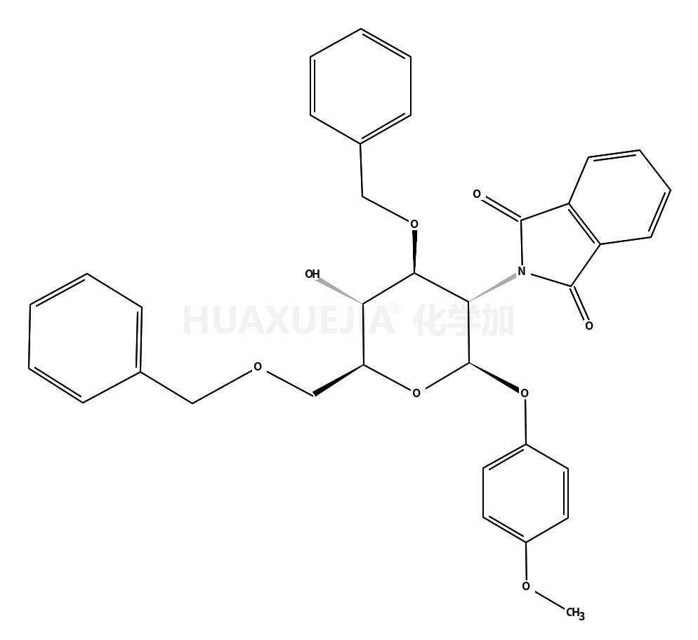 4-甲氧苯基-3,6-二-O-苄基-2-脱氧-2-苯二甲酰亚氨基-β-D-吡喃葡萄糖苷