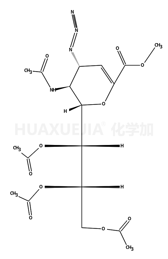 5-乙酰氨基-7,8,9-O-三乙酰基-2,6-脱水-4-叠氮-3,4,5-三脱氧-D-甘油-D-半乳-2-壬烯酸甲酯