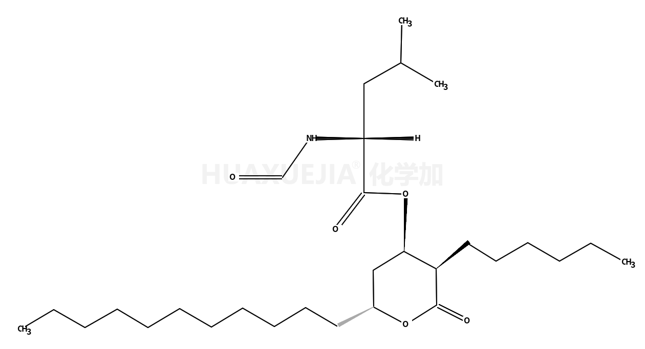 N-Formyl-L-leucine (3S,4S,6S)-3-Hexyl-3,4,5,6-tetrahydro-2-oxo-6-undecyl-2H-pyran-4-yl Ester