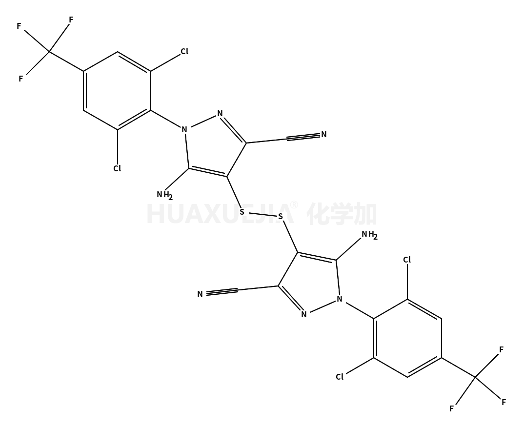 5-amino-4-[[5-amino-3-cyano-1-[2,6-dichloro-4-(trifluoromethyl)phenyl]pyrazol-4-yl]disulfanyl]-1-[2,6-dichloro-4-(trifluoromethyl)phenyl]pyrazole-3-carbonitrile