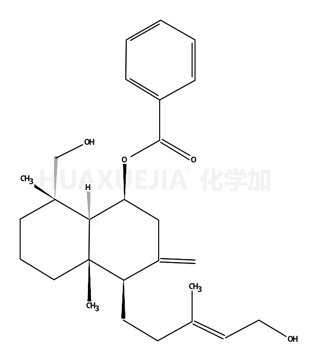 (1R,4S,4aR,8R,8aR)-8-(Hydroxymethyl)-4-[(3E)-5-hydroxy-3-methyl-3 -penten-1-yl]-4a,8-dimethyl-3-methylenedecahydro-1-naphthalenyl b enzoate
