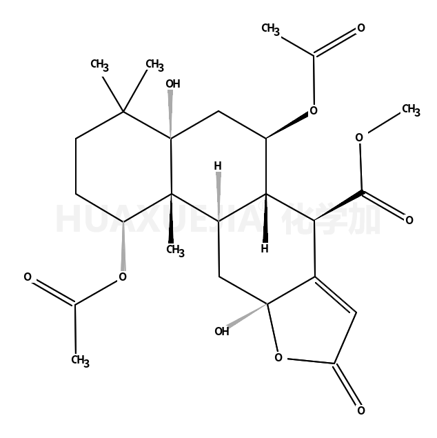 (1S,4aR,6S,6aR,7S,10aR,11aS,11bS)-4a,10a-dihydroxy-7-(methoxycarbonyl)-4,4,11b-trimethyl-9-oxo-1,2,3,4,4a,5,6,6a,7,9,10a,11,11a,11b-tetradecahydrophenanthro[3,2-b]furan-1,6-diyl diacetate