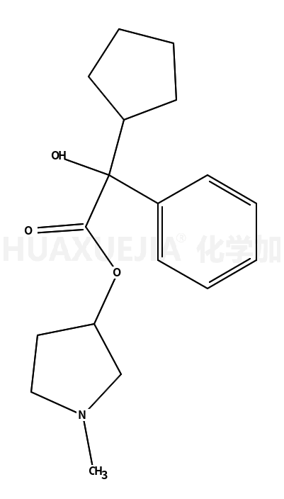 N-甲基-3-吡咯烷基 环戊基扁桃酸酯