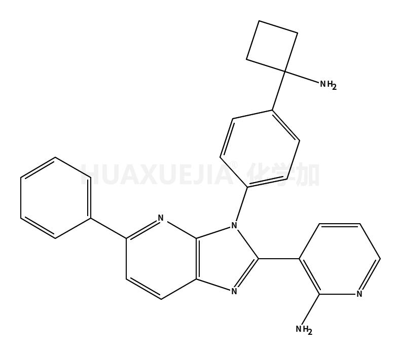 3-[3-[4-(1-氨基环丁基)苯基]-5-苯基-3H-咪唑并[4,5-b]吡啶-2-基]-2-吡啶胺