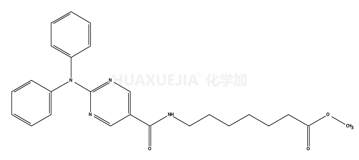 methyl 7-(2-(diphenylamino)pyrimidine-5-carboxamido)heptanoate