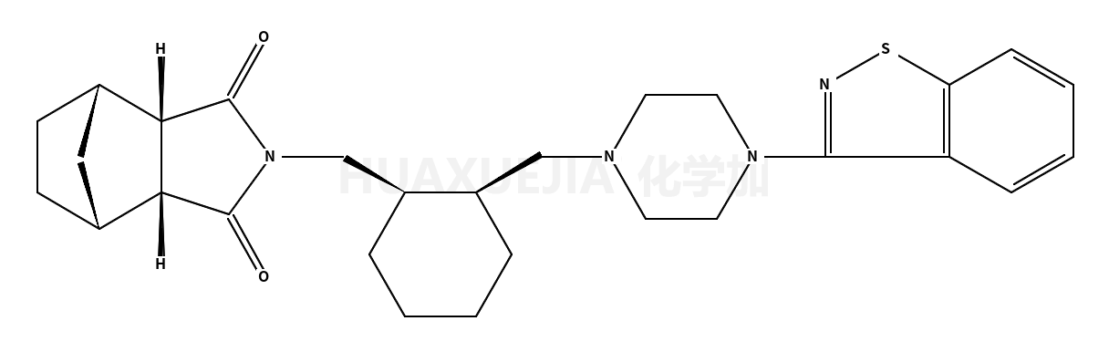 (3aR,4R,7S,7aS)-2-[[(1S,2R)-2-[[4-(1,2-苯并异噻唑-3-基)-1-哌嗪基]甲基]环己基]甲基]六氢-4,7-甲桥-1H-异吲哚-1,3(2H)-二酮