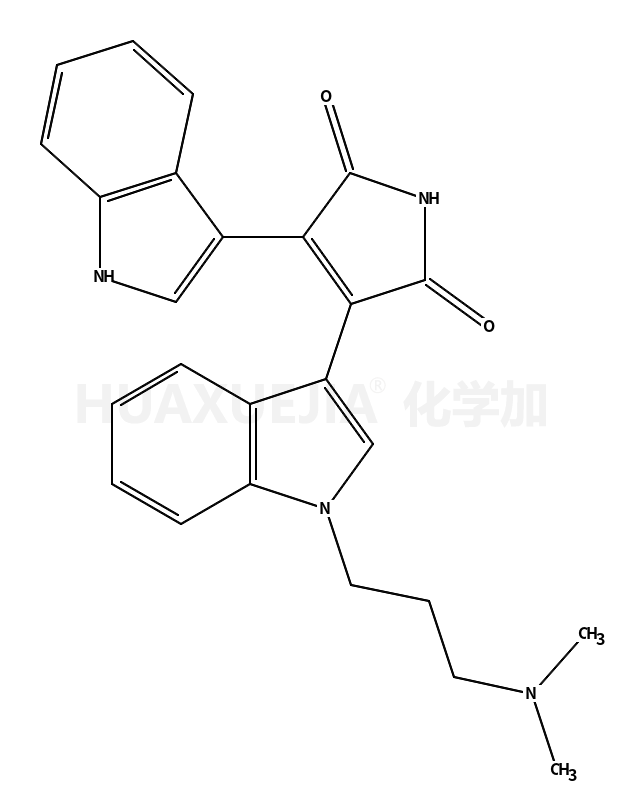 3-[1-[3-(二甲氨基)丙基]1H-吲哚-3-基]-4-(吲哚-3-基)1H-吡咯-2,5二酮