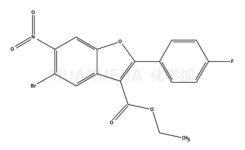 ethyl 5-bromo-2-(4-fluorophenyl)-6-nitrobenzofuran-3-carboxylate