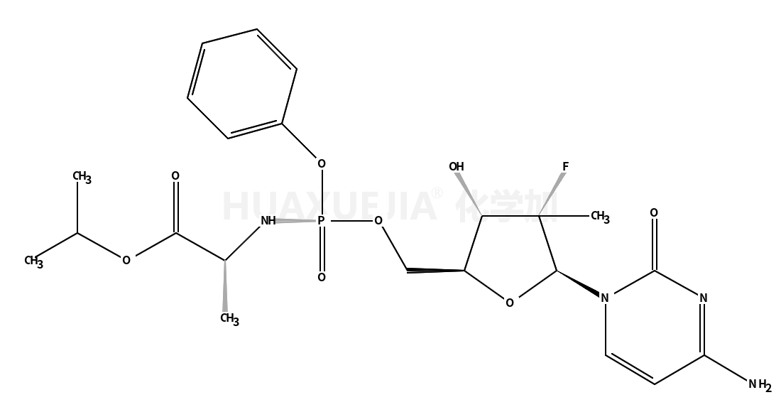 N-[[P(S),2'R]-2'-脱氧-2'-氟-2'-甲基-P-苯基-5'-胞苷酰]-L-丙氨酸异丙酯