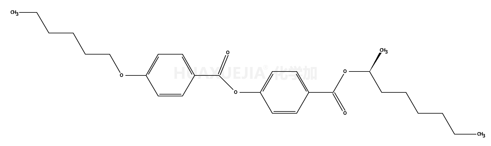 4-(4'-己氧基)苯甲酰氧基苯甲酸-R-(-)-2-辛醇酯
