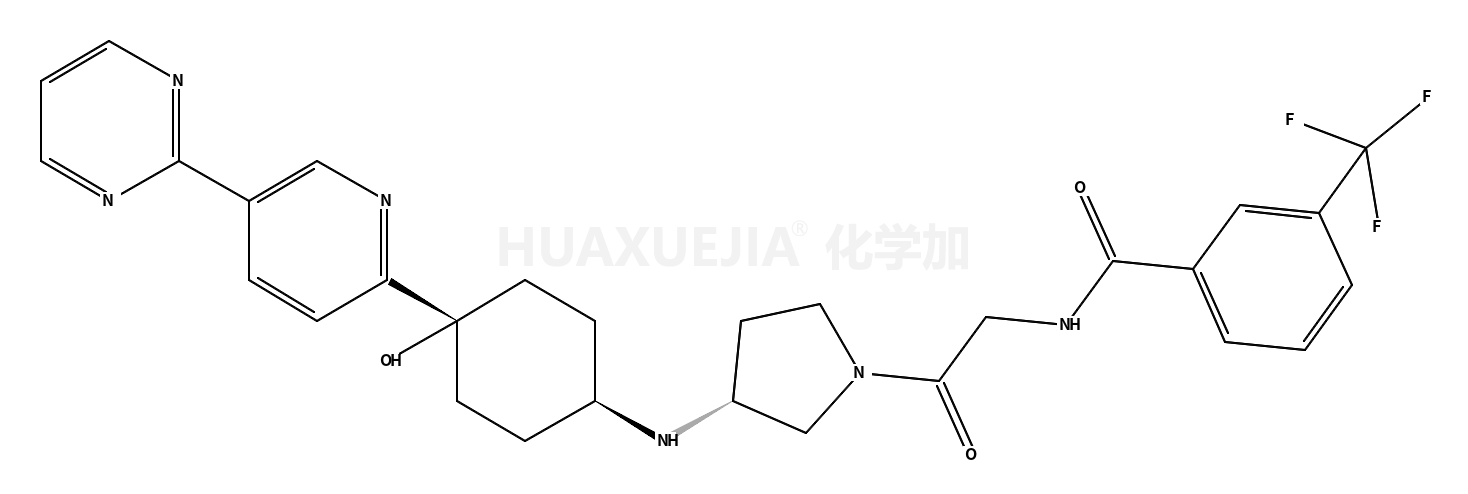N-[2-[(3S)-3-[[4-羟基-4-[5-(嘧啶-2-基)吡啶-2-基]环己基]氨基]吡咯烷-1-基]-2-氧代乙基]-3-(三氟甲基)苯甲酰胺