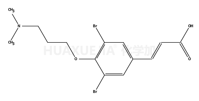 3,5-二溴-4-[3-(二甲胺基)丙氧基]肉桂酸