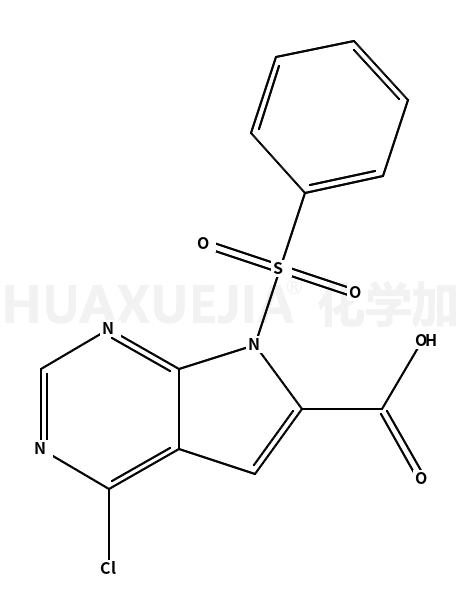 7-(benzenesulfonyl)-4-chloropyrrolo[2,3-d]pyrimidine-6-carboxylic acid