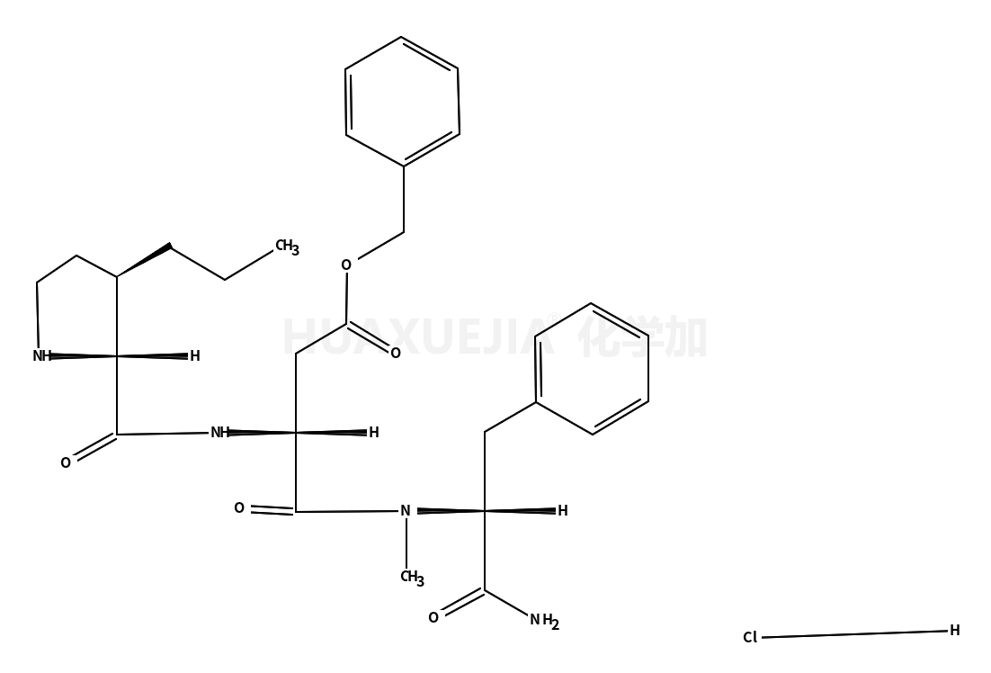 反式-3-丙基-L-脯氨酰-L-ALPHA-天冬氨酰-NALPHA-甲基-L-苯丙氨酰胺苄酯单盐酸盐