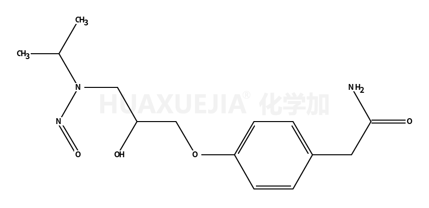 2-[4-[2-hydroxy-3-[nitroso(propan-2-yl)amino]propoxy]phenyl]acetamide