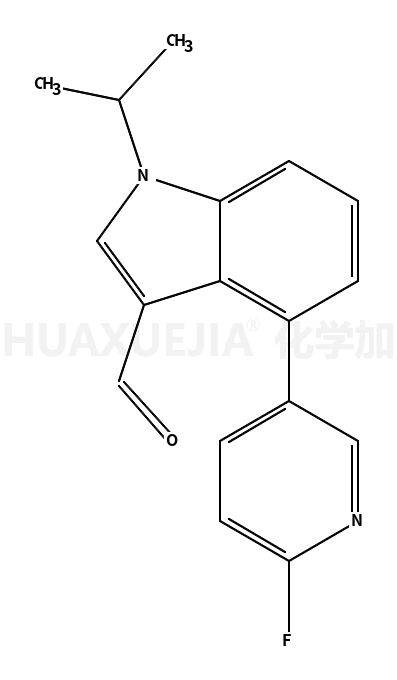 4-(6-fluoropyridin-3-yl)-1-isopropyl-1H-indole-3-carbaldehyde