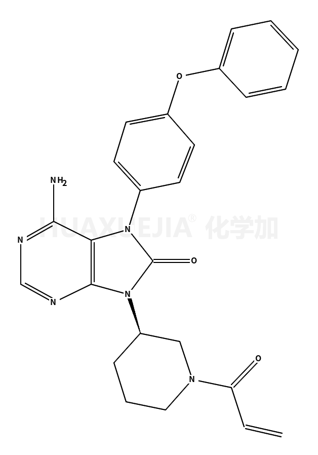 6-氨基-7,9-二氢-9-[(3S)-1-(1-氧代-2-丙烯-1-基)-3-哌啶基]-7-(4-苯氧基苯基)-8H-嘌呤-8-酮