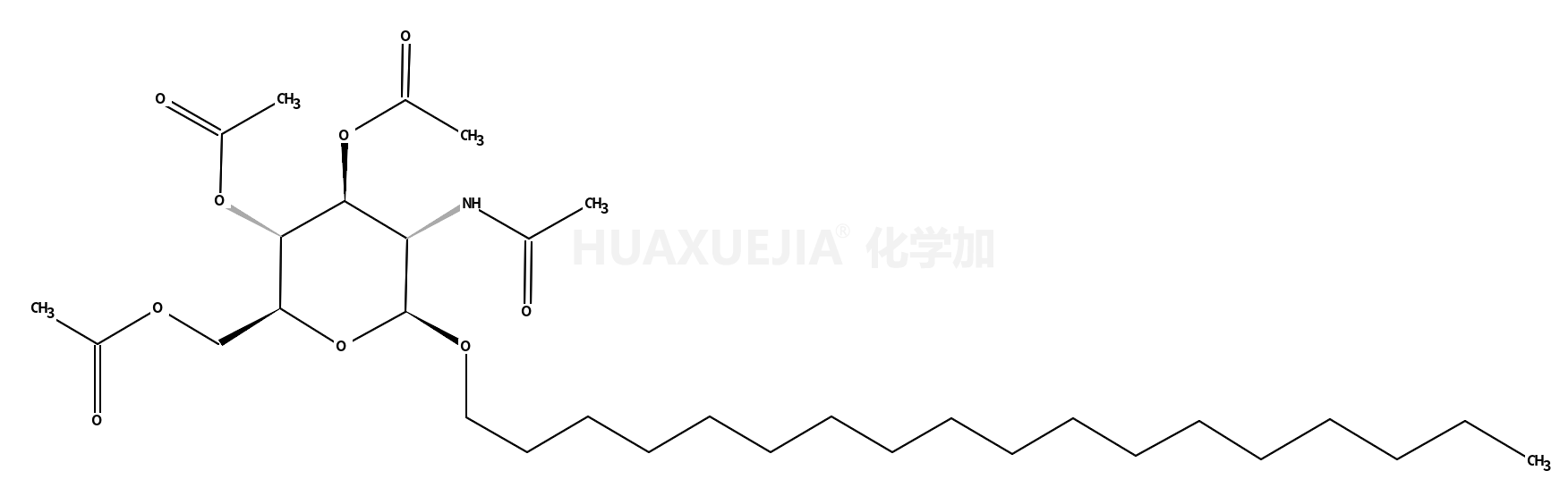 十八烷基2-乙酰氨基-3,4,6-四-氧-乙酰基-β-D-吡喃葡萄糖苷