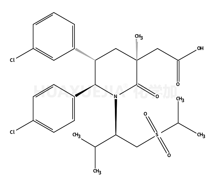 2-((3R,5R,6S)-5-(3-氯苯基)-6-(4-氯苯基)-1-((S)-1-(异丙基磺酰基)-3-甲基丁烷-2-基)-3-甲基-2-氧代哌啶-3-基)乙酸