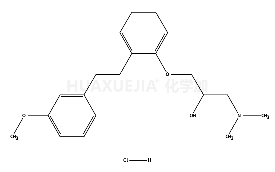 1-(二甲基氨基)-3-[2-[2-(3-甲氧基苯基)乙基]苯氧基]-2-丙醇鹽酸鹽