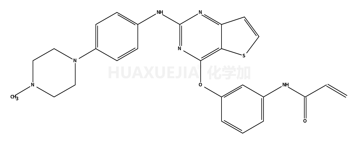N-[3-[[2-[[4-(4-甲基-1-哌嗪基)苯基]氨基]噻吩并[3,2-d]嘧啶-4-基]氧基]苯基]-2-丙烯酰胺