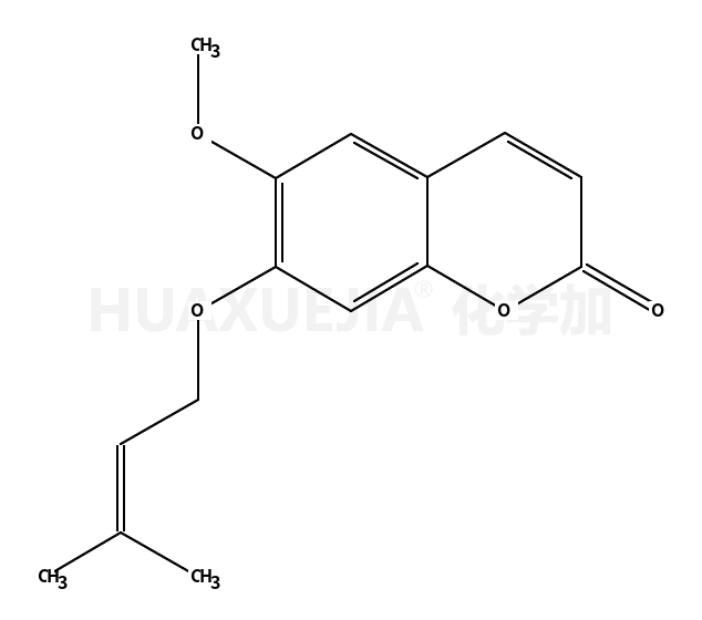 6-methoxy-7-(3'-methylbut-2'-enyloxy)-2H-1-benzopyran-2-one