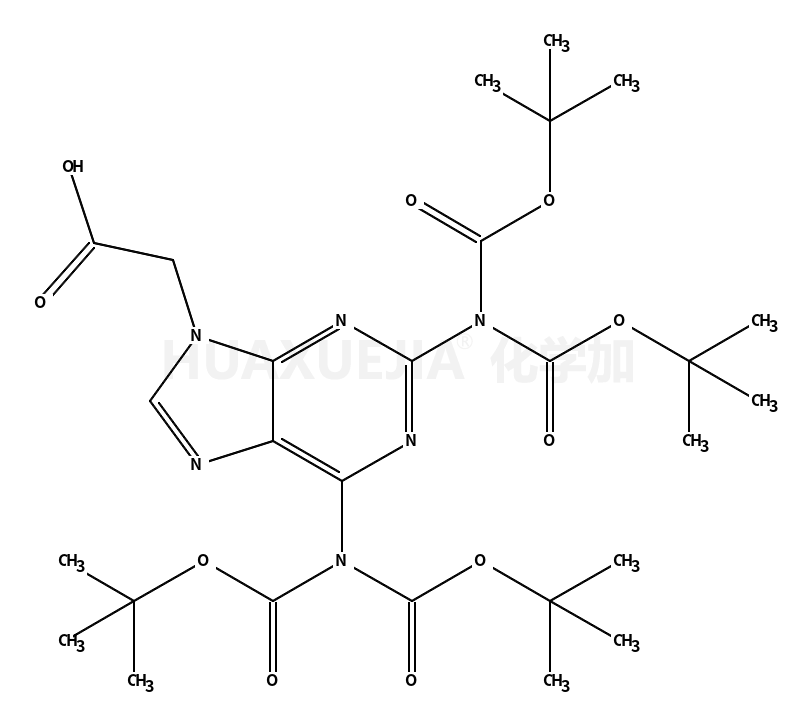 N2,N2,N6,N6-tetra(Boc)-2,6-diaminopurin-9-ylacetic acid