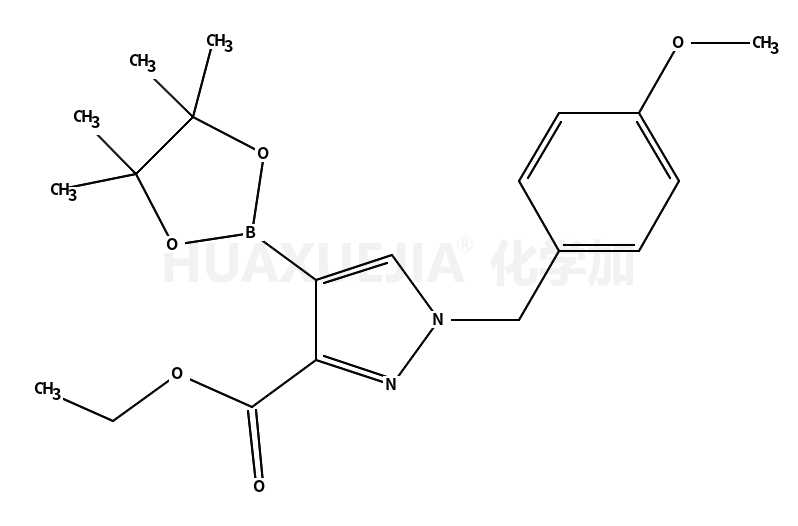 ethyl 1-[(4-methoxyphenyl)methyl]-4-(4,4,5,5-tetramethyl-1,3,2-dioxaborolan-2-yl)pyrazole-3-carboxylate