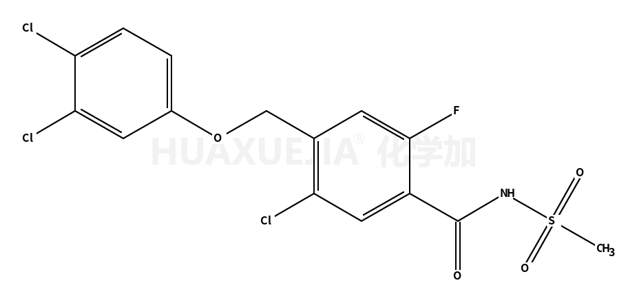 5-chloro-4-[(3,4-dichlorophenoxy)methyl]-2-fluoro-N-methylsulfonylbenzamide