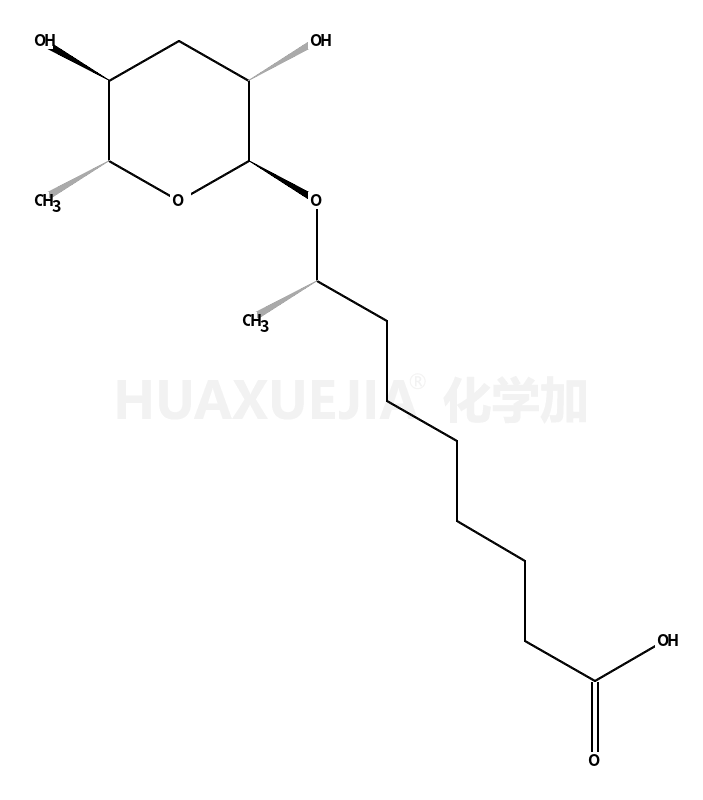 (R)-8-(((2R,3R,5R,6S)-3,5-dihydroxy-6-methyltetrahydro-2H-pyran-2-yl)oxy)nonanoic acid