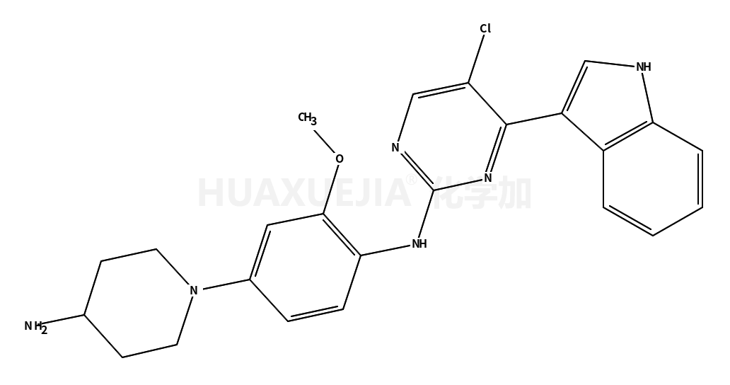 N-[4-(4-aminopiperidin-1-yl)-2-methoxyphenyl]-5-chloro-4-(1H-indol-3-yl)pyrimidin-2-amine