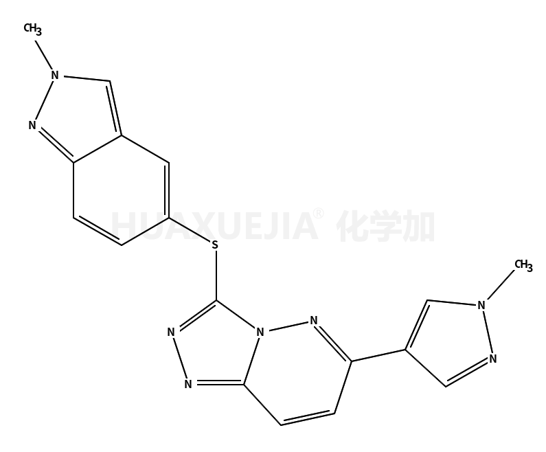 3-(2-methylindazol-5-yl)sulfanyl-6-(1-methylpyrazol-4-yl)-[1,2,4]triazolo[4,3-b]pyridazine