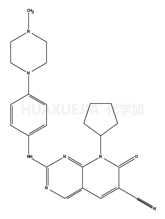 8-环戊基-7,8-二氢-2-[[4-(4-甲基-1-哌嗪基)苯基]氨基]-7-氧代-吡啶并[2,3-d]嘧啶-6-甲腈