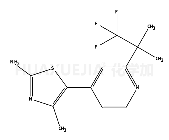 4-甲基-5-[2-(2,2,2-三氟-1,1-二甲基乙基)-4-吡啶]-2-噻唑胺