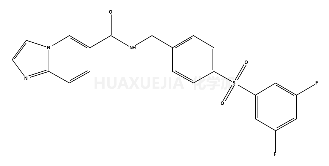 N-[[4-[(3,5-二氟苯基)磺酰基]苯基]甲基]咪唑并[1,2-a]吡啶-6-甲酰胺