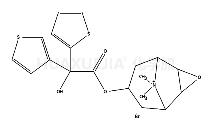 7-(2-hydroxy-2-(thiophen-2-yl)-2-(thiophen-3-yl)acetoxy)-9,9-dimethyl-3-oxa-9-azatricyclo[3.3.1.02,4]nonan-9-ium bromide