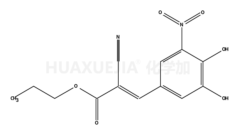 propyl (E)-2-cyano-3-(3,4-dihydroxy-5-nitrophenyl)prop-2-enoate