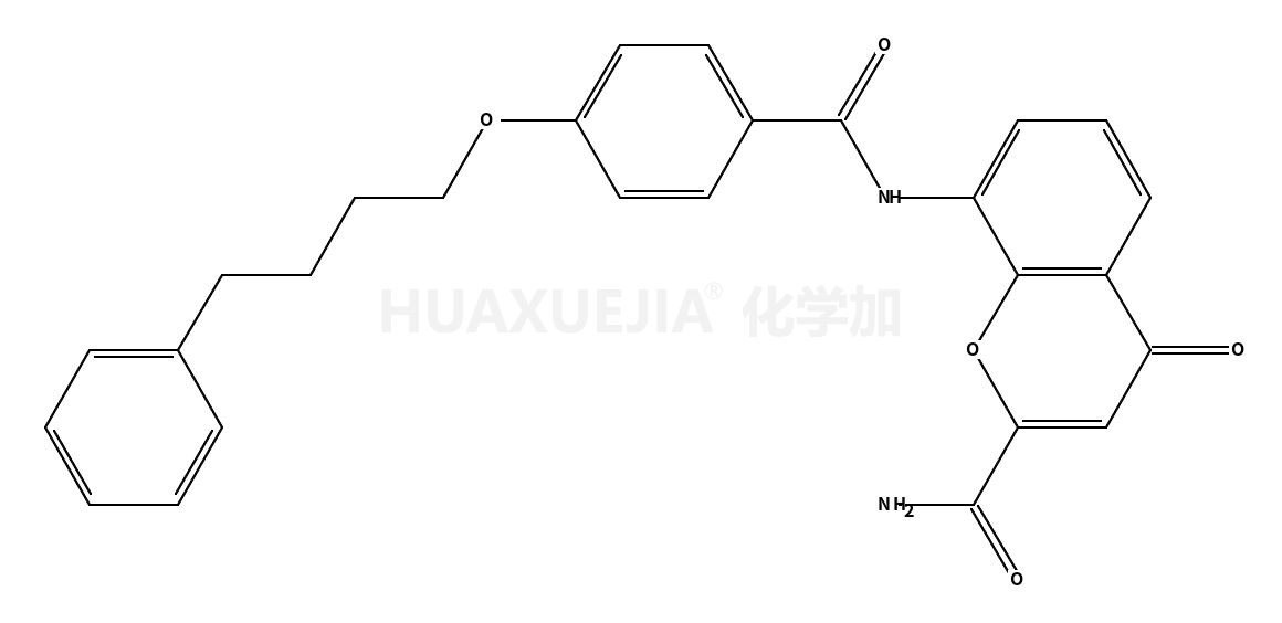 4-Oxo-8-[4-(4-phenylbutoxy)benzoylamino]-4H-1-benzopyran-2-carboxamide