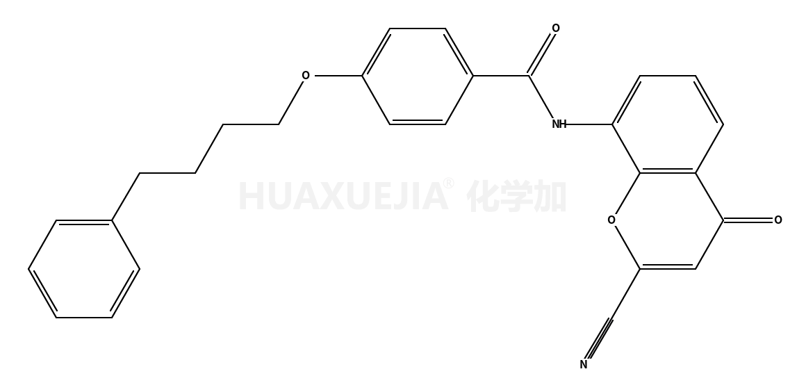 N-(2-氰基-4-氧代-4H-1-苯并吡喃-8-基)-4-(4-苯基丁氧基)苯甲酰胺