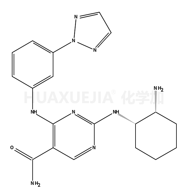 2-[[(1R,2S)-2-氨基环己基]氨基]-4-[[3-(2H-1,2,3-三唑-2-基)苯基]氨基]-5-嘧啶甲酰胺