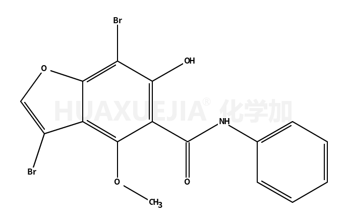 3,7-dibromo-6-hydroxy-4-methoxy-N-phenyl-1-benzofuran-5-carboxamide