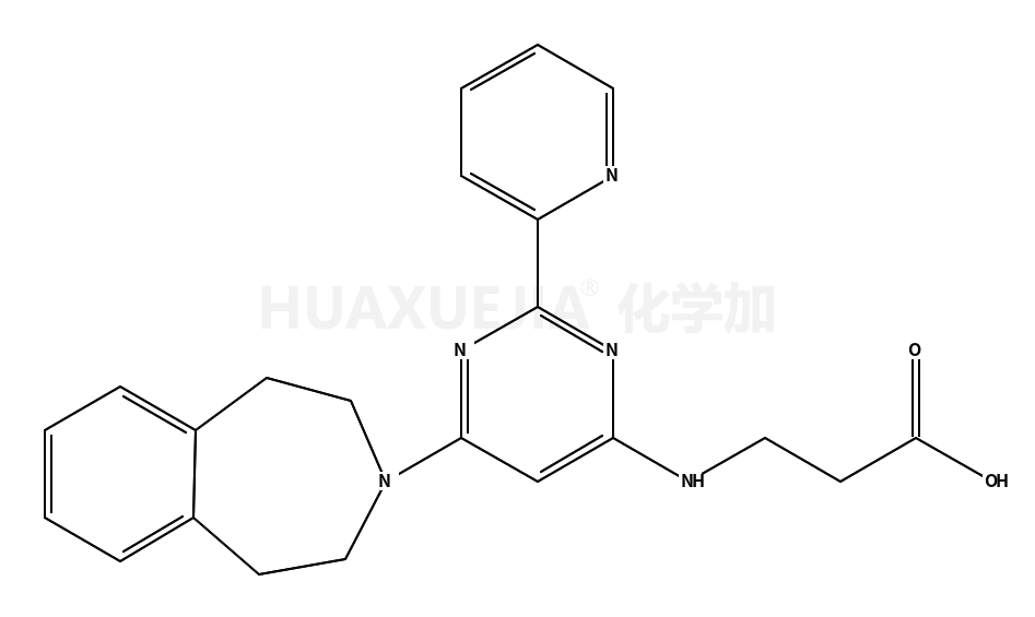 N-[2-(2-Pyridinyl)-6-(1,2,4,5-tetrahydro-3H-3-benzazepin-3-yl)-4- pyrimidinyl]-β-alanine