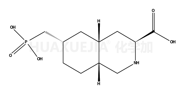 (-)-6-phosphonomethyl-decahydroisoquinoline-3-carboxylic acid