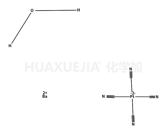 四氰基铂酸钡(II) 四水合物, Pt