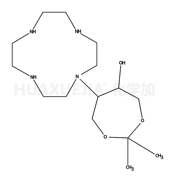 1,3-二噁庚环-5-醇,  2,2-二甲基-6-(1,4,7,10-四氮杂环十二碳-1-基)-