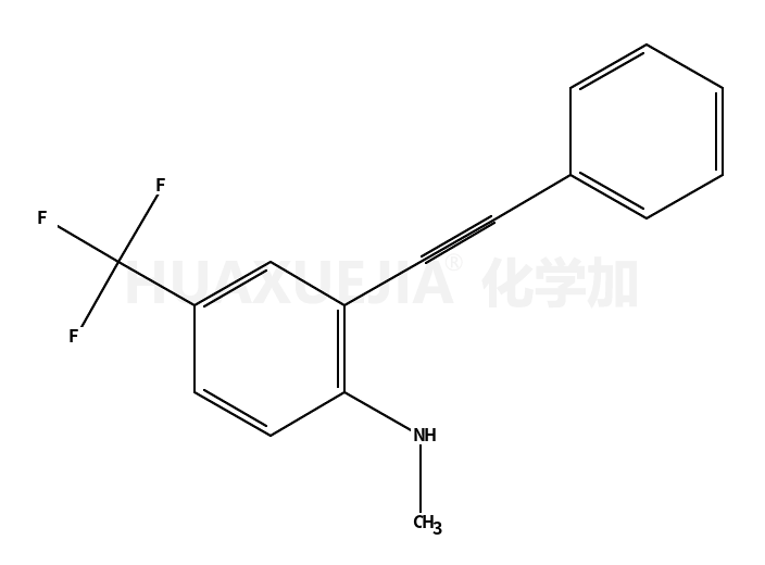 N-methyl-2-(2-phenylethynyl)-4-(trifluoromethyl)aniline