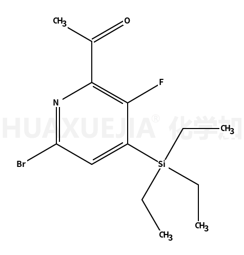 1-?[6-?bromo-?3-?fluoro-?4-?(triethylsilyl)?-?2-?pyridinyl]Ethanone